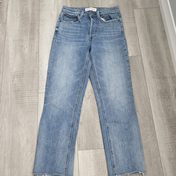 Denim Forum Denim - Denim Forum Light Blue Straight Leg Jeans